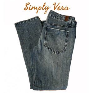 Simply Vera Vera Wang Sz 2 Capri Washed